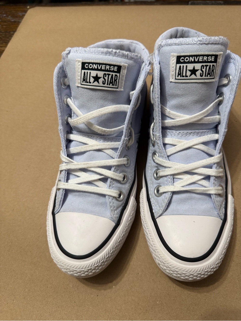 Converse High Top Sneakers - Light Blue and White